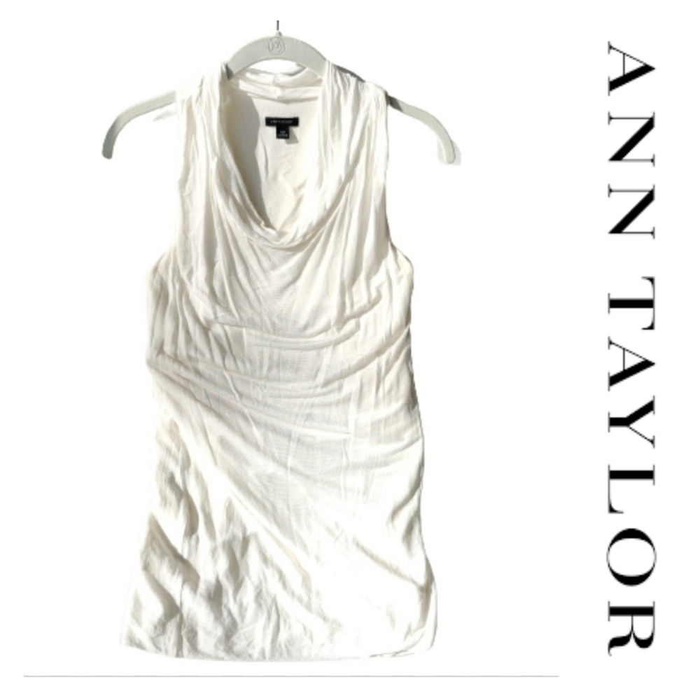 Ann Taylor | Cowl Neck, sleeveless blouse XS